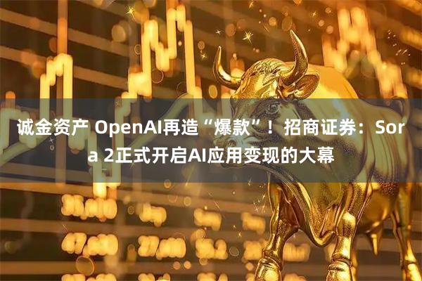 诚金资产 OpenAI再造“爆款”!招商证券:Sora 2正式开启AI应用变现的大幕