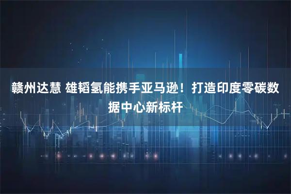 赣州达慧 雄韬氢能携手亚马逊!打造印度零碳数据中心新标杆